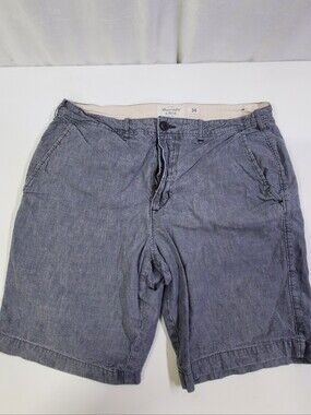 Abercrombie Fitch Mens Gray Cotton Shorts 34